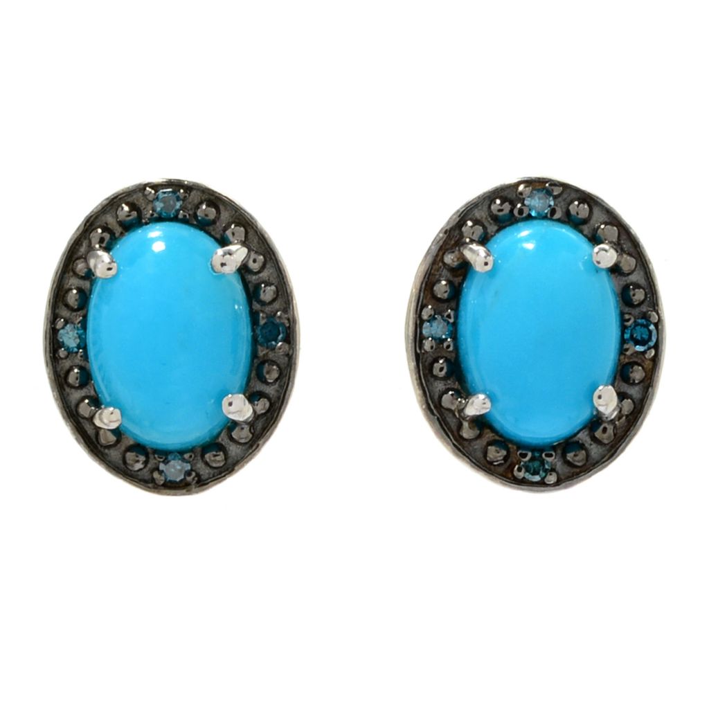 Blue Sleeping Beauty Turquoise gemstone Earring 